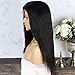 Eayon Hair Virgin Hair Human 13x4 Lace Front Wig Brazilian Remy Human Straight Hair Lace Wigs with Baby Hair for Women 130% Density Natural Color 20inch