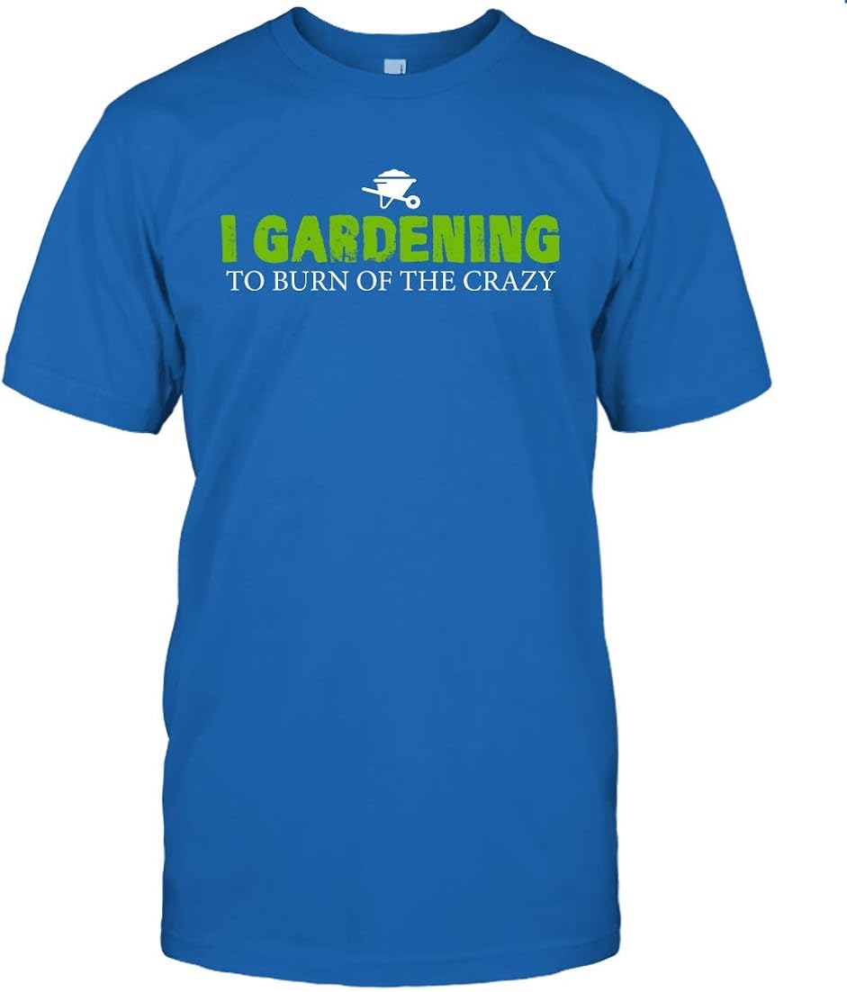 I Gardening Limited T Shirt TShirt (Royal;2XL) Clothing