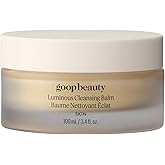 goop Beauty Cleansing Balm | Makeup Remover & Facial Cleanser for Sensitive Skin | Saffron Extract, Vitamin E, & Biofermented Cleansing Microspheres | Removes Dirt, Pollution, & Sunscreen | 3.4 fl oz