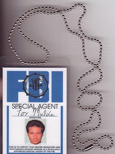 Mulder FBI Necklace Fun Fake ID License by Signs 4 Fun