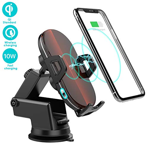 Wireless Charger Car Mount, TIMINGILA 10W Fast Charging Qi