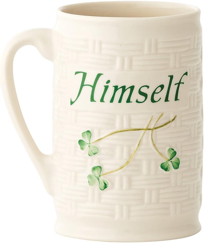 Belleek Himself Mug, 4.5"