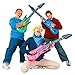 Inflatable Rock Star Toy Set, 5 Pack Inflatable Inflatable Instrument Toys for Rock and Roll Party Supplies - Guitar, Trumpet, Saxophone, Keyboard Piano,Drum 5 Piece