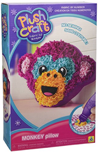 The Orb Factory Plushcraft Monkey Pillow