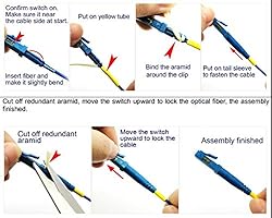 10pcs LC UPC Fiber Optic Quick Connector Fiber Fast
