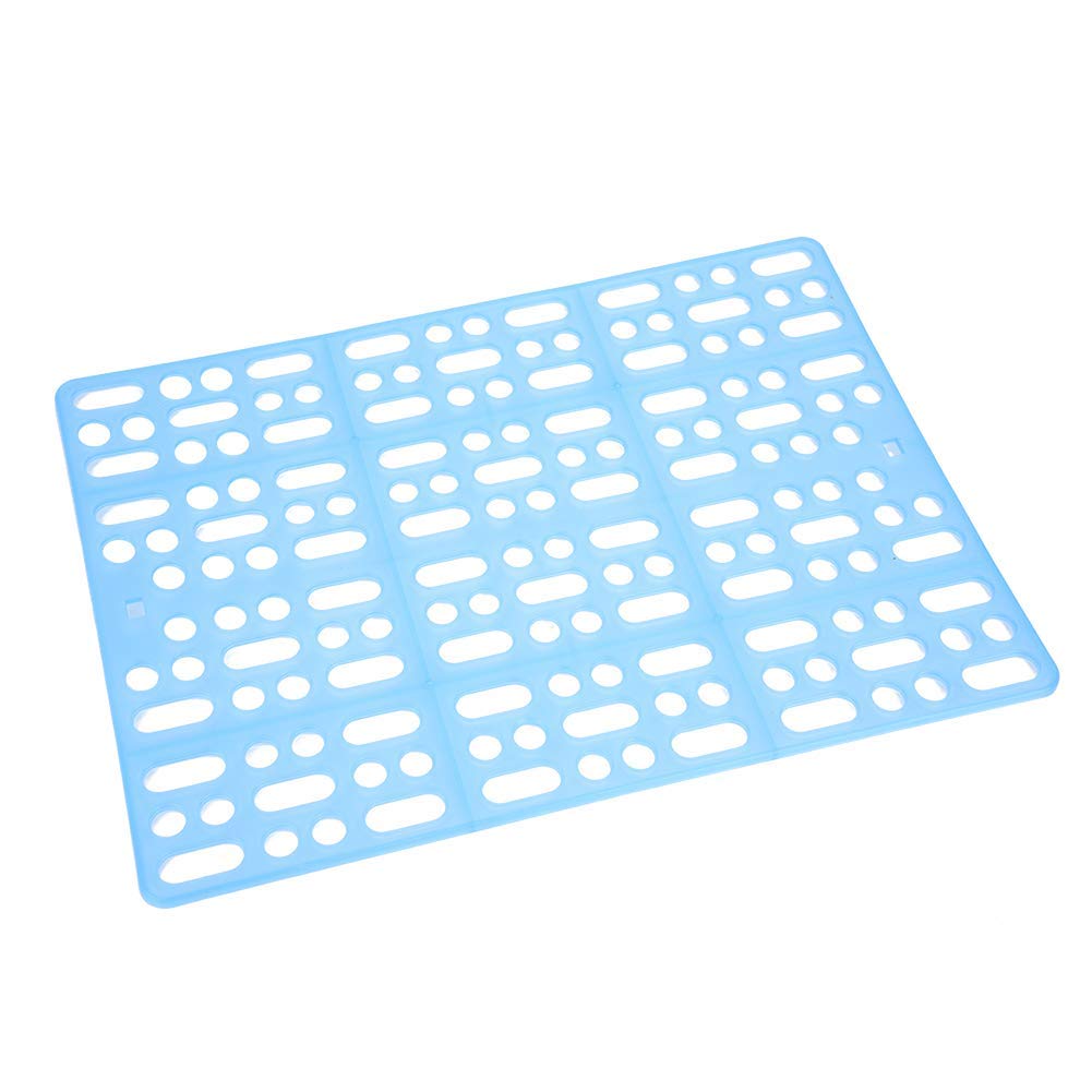 Fdit Rabbit Guinea Pig Hamster Cage Health Mat Small Pet Animal Easy Clean Nest Pad Cage Hole Mat Prevent Pet Skin Disease(Blue)