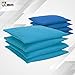JBM Cornhole Bag (Pack of 8) Weather Resistant Cornhole Bags with Carrying Bag Included (Blue & Navy, 14OZ)