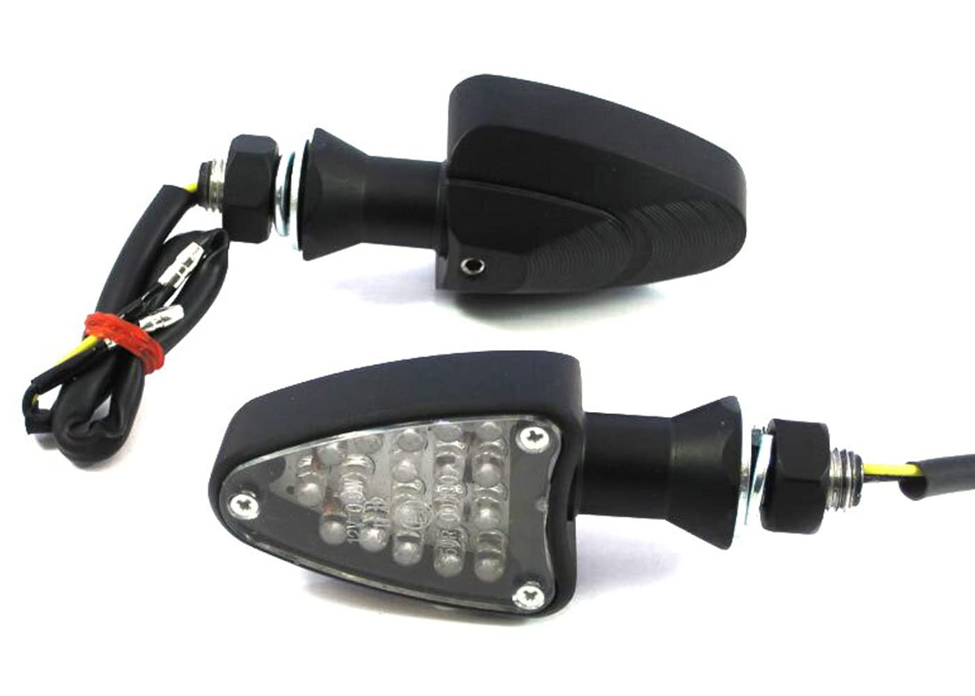 Alchemy Parts Motorbike LED Custom Indicators Flashers Side Blinkers in Aluminium for Project Chopper Café Racer Front or Rear Will Fit Tail Tidy