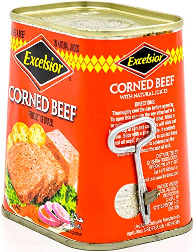 EXCELSIOR CORNED BEEF IN NATURAL JUICES, 12 OUNCE