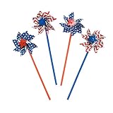 Fun Express American Flag Patriotic Pinwheels (36 per Order) Fourth of July Party - Patriotic Party Decorations