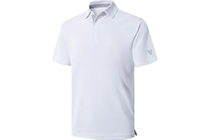 M MAELREG Mens Golf Shirt Short Sleeve Moisture Wicking Dry Fit Performance Solid Casual Pique Golf Polo Shirts for Men