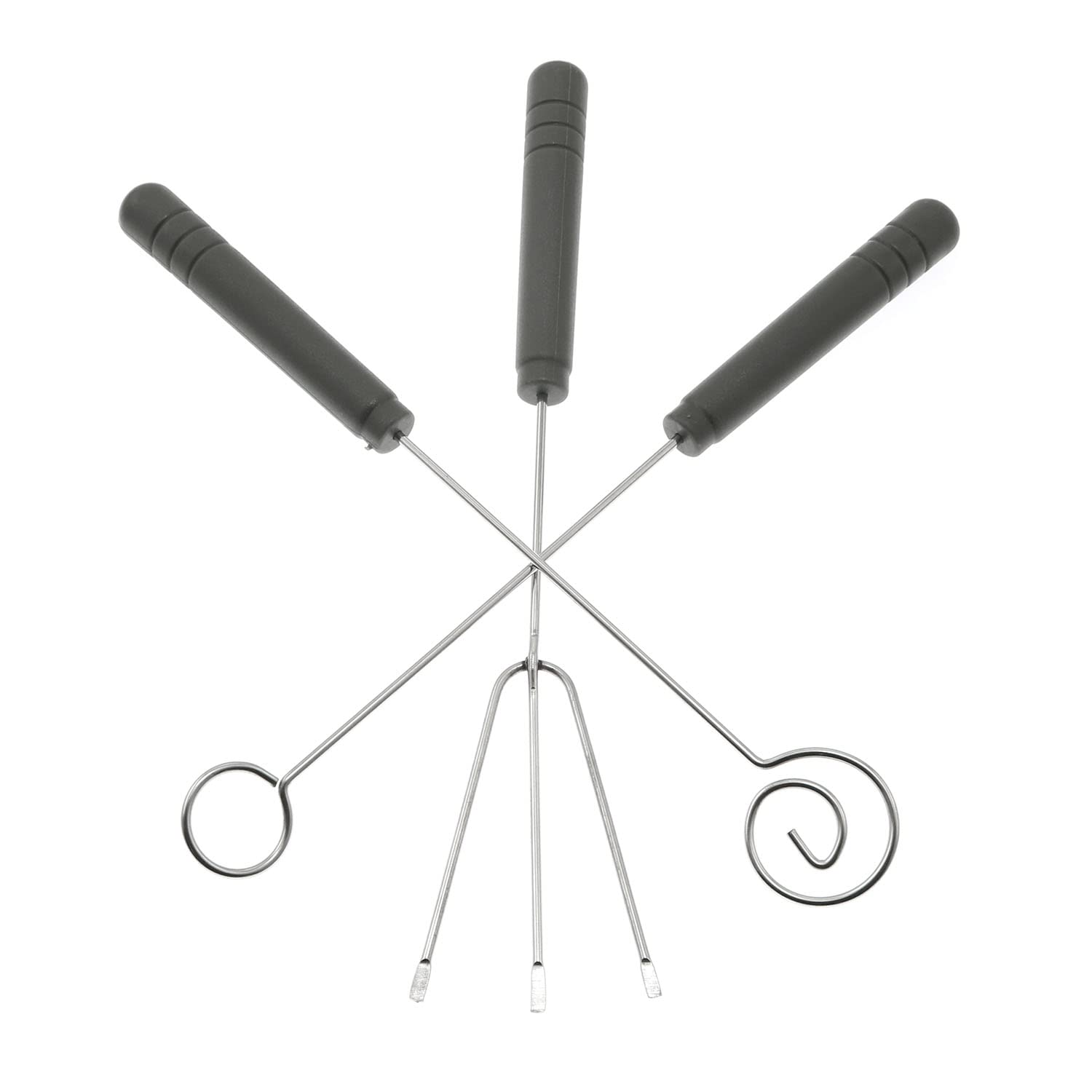 Photo 1 of Maxmoral 3PCS Candy Dipping Tools Chocolate Dipping Fork Spoons Set, Culinary Decorating Spoons and Candy Dipping Tools for Decorative Plates Chef Art Pencil Chef Spoon