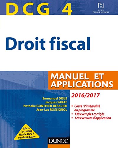 DCG 4 - Droit fiscal 2016/2017