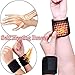 Oguine 1 Pair Tourmaline Magnetic Self-Heating Therapy Wrist Brace Sports Sprain Forearm Protection Wrist Belt Outdoor Indoor Accessories