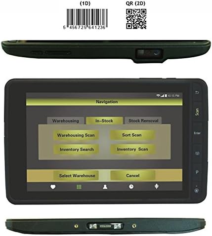 Android 5.1 rugged tablet with 2D barcode scanner wifi 4G GPS Camera NFC and docking cradle