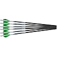 Excalibur ProFlight Archery Hunting Durable Accurate Versatile 2" Blazer Vane Crossbow Carbon Arrows with Rhino Nocks - 6 Pack
