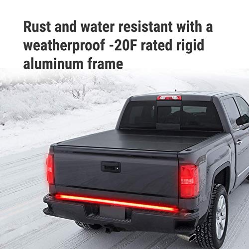 Z8LED 60 Inches Redline Triple LED Tailgate Bar Sequential Turn Signal Amber Full Function Reverse Brake Running Lights for Pickup SUV Jeeps RV Dodge Ram Toyota Chevy GMC