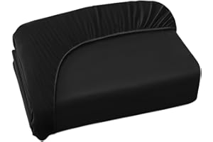 COLDWIND Twin Fitted Sheet Soft Twin Size Fitted Sheets for Kids Boy Up to 12 Inches Deep Procket, Single Size Bed Mattress Sheets Stretchable and Breathable Jersey Knit Cover, Bottom Sheet Only, Black