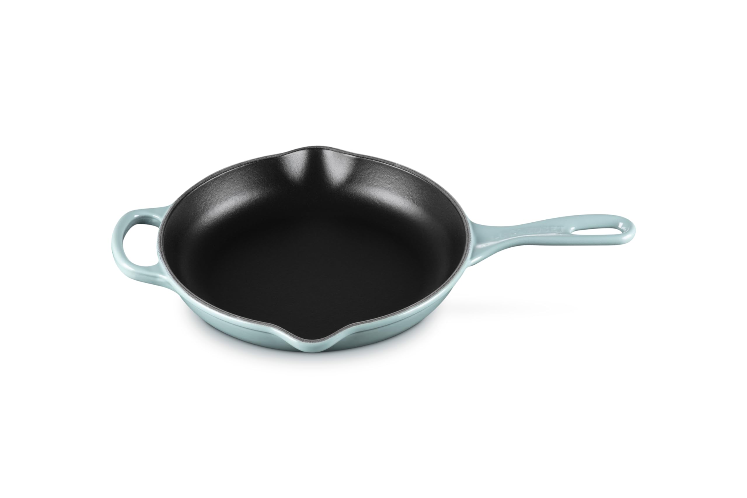 Le Creuset Enameled Cast Iron Signature Iron Handle Skillet, 9", Sea Salt Image