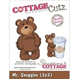 CottageCutz Die Cuts, 3 by 3-Inch, Mr. Snuggles