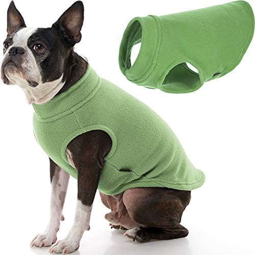 Gooby Stretch Fleece Vest Dog Sweater Grass Green, 2XLarge Warm