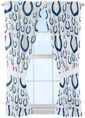Amazon Com Nfl Indianapolis Colts Mascot Window Curtain Panels