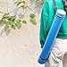 2-Pack Extendable Poster Tubes Expand from 24.5” to 40” with Shoulder Strap | Carry Documents, Blueprints, Drawings and Art | Blue and Yellow Portable Durable Round Storage Cases with Lids and Labels