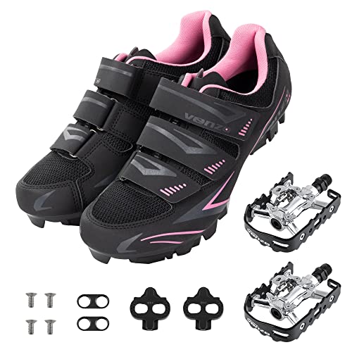 Venzo Women's MTB Bike Bicycle Cycling Shoes with Multi-Function