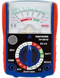 tekpower Pequeño Tamaño analógico Multímetro con de la batería Tester, tp8010 por tekpower