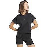 adidas Womens All Szn Crew Neck Short Sleeve Casual Tops Casual - Black