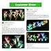 Tvird Outdoor Solar Garden Stake Lights,Solar Garden Lily Lights,2 Sets Solar Flowers with 8 Flowers,Multi-Colors Changing LED Decorative Lights Suit for Garden,Patio, Backyard(Purple and Blue)