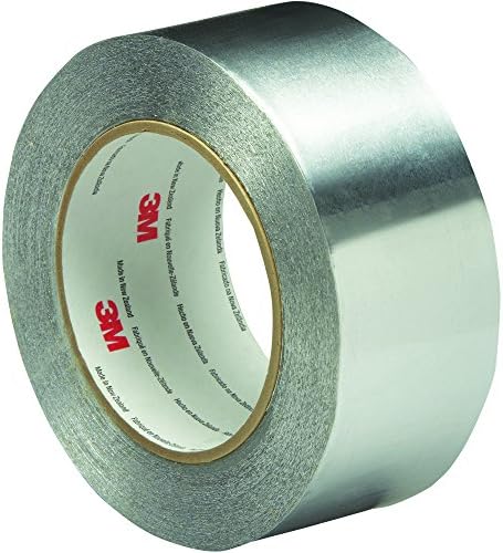 3M 425 Aluminum Foil Tape, 4.6 Mil, 3" x 60 yds, Silver, 1/Case, 3M Stock# 7100053644
