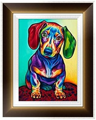 NDJK 5D Diamond Embroidery Painting Dog Cross Stitch DIY Art Craft Wall Decoration J433