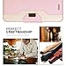 FYY Leather Case with Mirror for iPhone 8 Plus/iPhone 7 Plus, Leather Wallet Flip Folio Case with Mirror and Wrist Strap for iPhone 8 Plus/iPhone 7 Plus Rose Gold