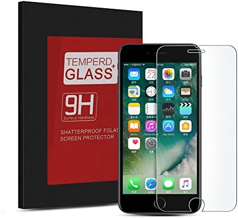KPAO iPhone 7 Plus iPhone 8 Plus Screen Protector,Tempered Glass Screen Protector 2-Pack