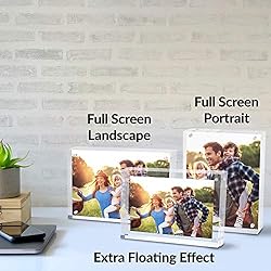 SimbaLux Magnetic Acrylic Picture Photo Frame 5x7
