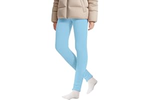 GENERIC Fleece Lined Leggings for Toddler Girls Winter Warm Ankle Length Leggings Kids Girl Comfy Thick Cotton Thermal Tights Pants