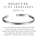 Solocute Cuff Bangle Bracelet Engraved If You Can Imagine It, You Can Achieve It. If You Can Dream It, You Can Become It Inspirational Jewelry (Live The Life You Love - WH)