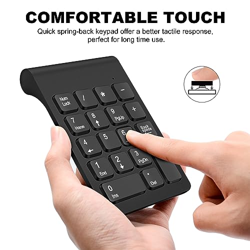 Wired Number Pad, USB Numeric Keypad 19 Key Number Keypad Keyboard For Laptop PC Computer...
