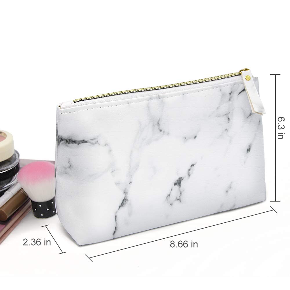 Marble Makeup Bags, LKE Cosmetic Display Cases Waterproof Marble Travel Cases Portable Makeup Bags Makeup Organizers(8.66x6.3x2.36Inches) (Marble Makeup Bags) : Beauty