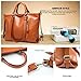 SiMYEER Women Casual Handbags Pu Leather Shoulder Bag Messenger Tote Bag Top Purse