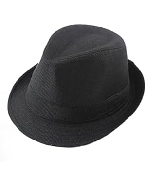 Children Jazz Hats Kids Solid Color Linen Fedoras Cap