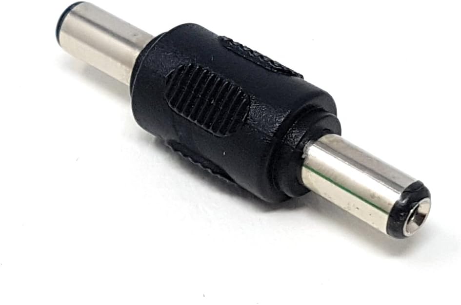 MainCore 5.5mm x 2.1mm DC Power Coupler/Male to Male Plugs/Gender Changer Adapter Converter Extender, black - Image 4