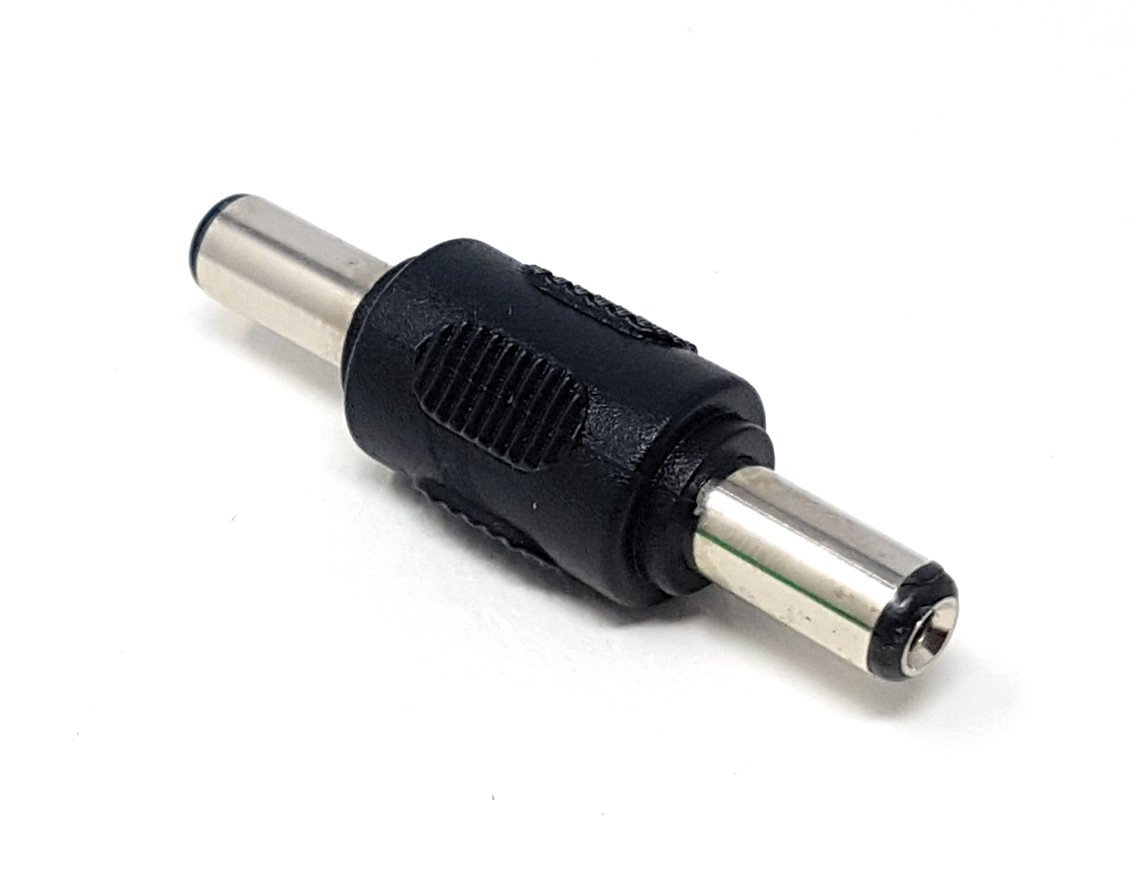 Maincore 5.5mm x 2.5mm DC Power Coupler – Male to Male Plug Adapter, Gender Changer Converter Extender for CCTV, LED, Laptops, and Power Devices