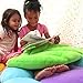 Floor Bloom Soft and Cozy Green Leaf Floor Pillow for Kids (Medium - Magic Garden Collection)