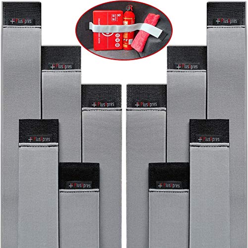 Universal Car Trunk Elastic Strap Belt - Cargo Storage Organizer Fixed Straps - Auto Hook & Loop Fastener - Automotive Storage Holder Belt - Vehicle Interior Organization made easy - 5 Pack Black&Gray - Thumbnail 6