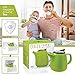 Tealyra - Daze Ceramic Teapot in Lime - 27-ounce (2-3 cups) - Small Stylish Ceramic Teapot with Stainless Steel Lid and Extra-Fine Infuser To Brew Loose Leaf Tea