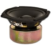 Goldwood Sound GW-205/4S Shielded 5.25" Woofer 130 Watt 4ohm Replacement Speaker,Black