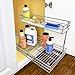 LYNK PROFESSIONAL® Pull Out Under Sink Kitchen Cabinet Organizer - 11.5 in. x 21 inch deep Drawer - Sliding Shelf Organizer for Cabinets and Undersink Storage Shelves - Lifetime Ltd. Warranty – Chrome