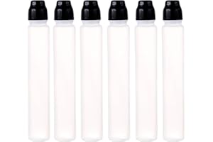 YYBFD 6Pcs Empty 2 Ounce Paint Daubers Bottles, Handy Sponge Tip Paint Daubers Bottles Refillable Squeeze Bingo Marker for Gr